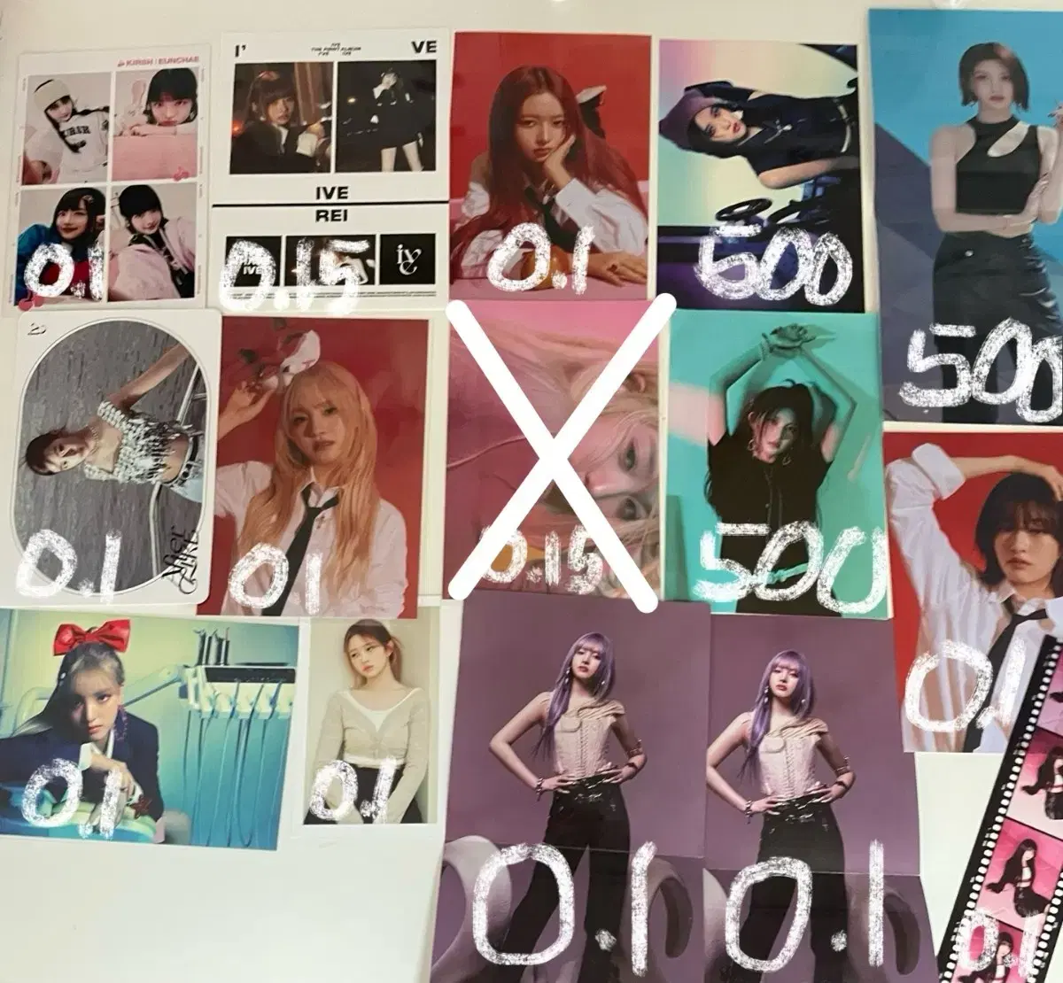 ive unofficial goods 3x sticker domusong unofficial goods photocard purikura Public Configuration