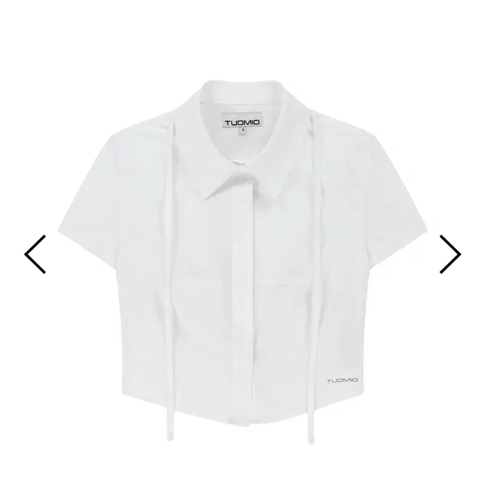 TUOMIO 뚜오미오 HALF SHIRTS W/ TIE [WHITE]