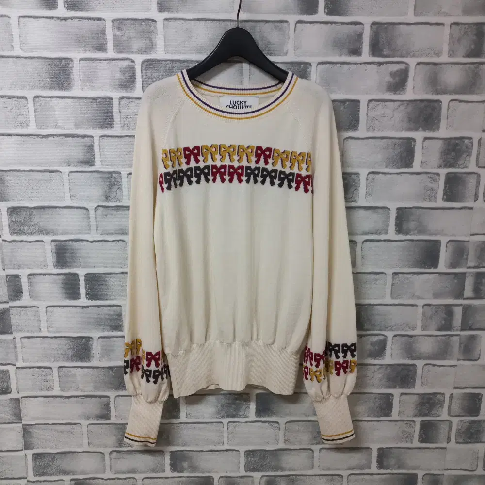 8-15/Lucky Chouette Ivory Shibori Knit Tee Women