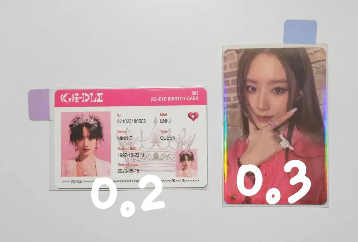 Idle quinca I FEEL shuhua,minnie ID kard