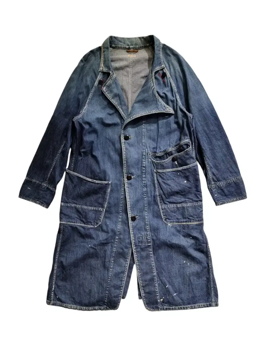 Capital Painted Distressed Denim Coat 2 sizes