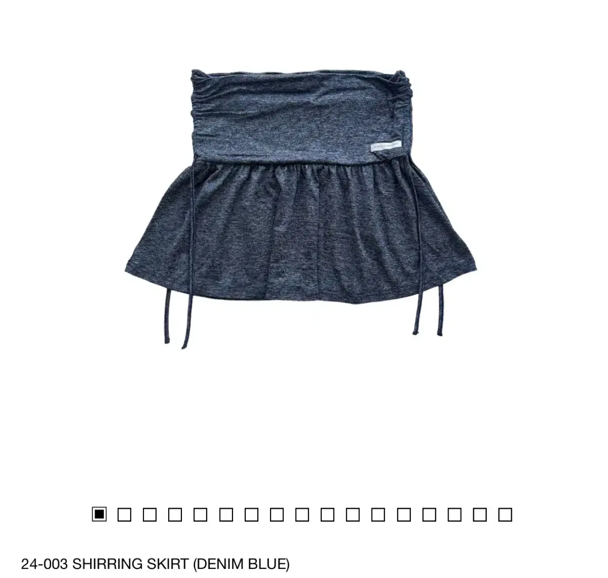 지초이컴포트 24-003 SHIRRING SKIRT (DENIM BLUE