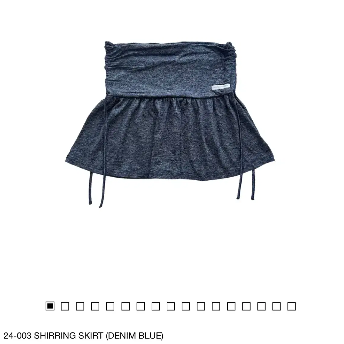 지초이컴포트 24-003 SHIRRING SKIRT (DENIM BLUE