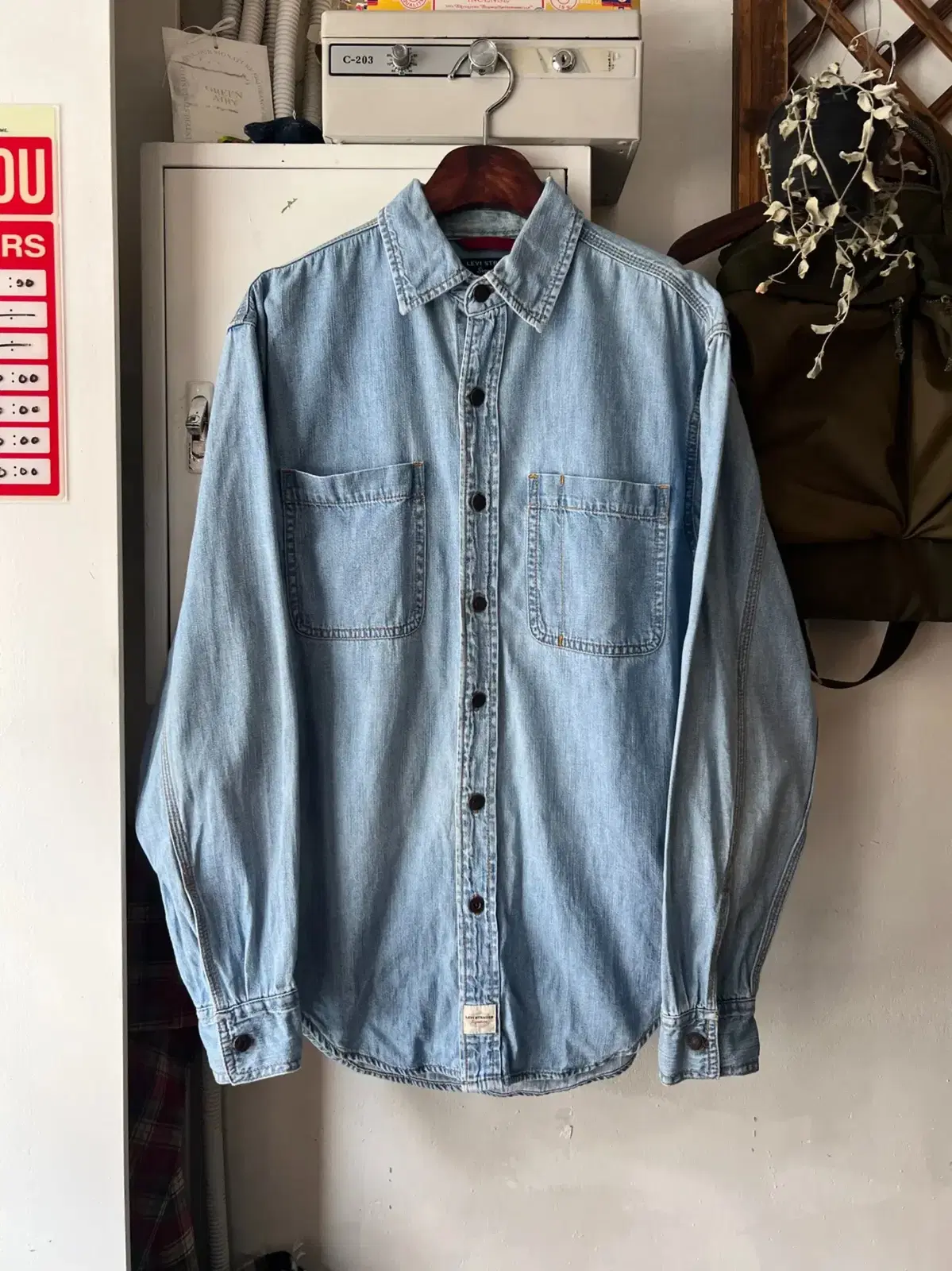 [M]Levi's USA 2-Pocket Denim Shirt