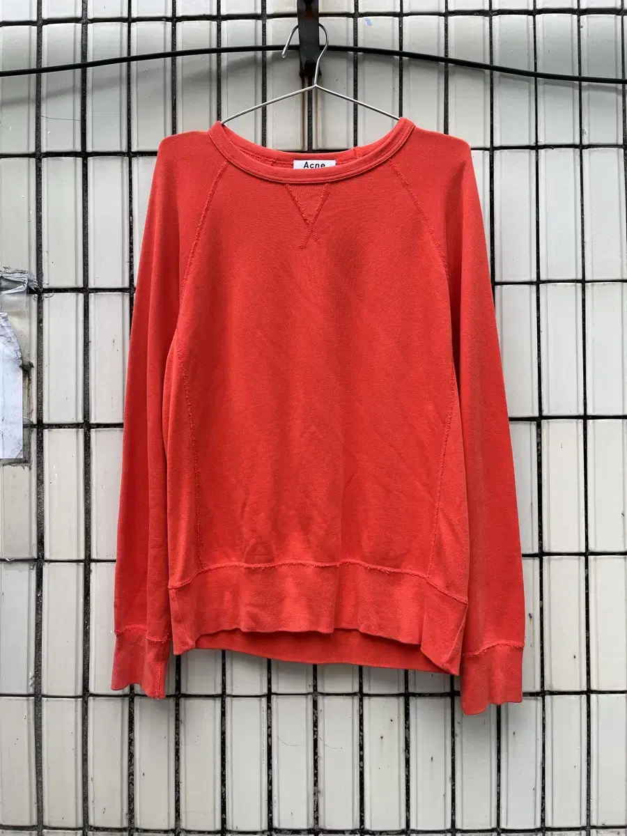 Acne Studio Orange Man-to-Man Sweatshirt Acne