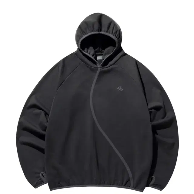 구해요) 산산기어 taped hoodie charcoal 차콜 후드티