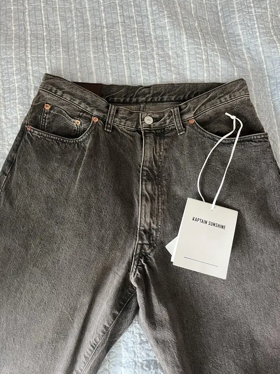 Captain Sunshine / 5P Black Vintage Wash Denim