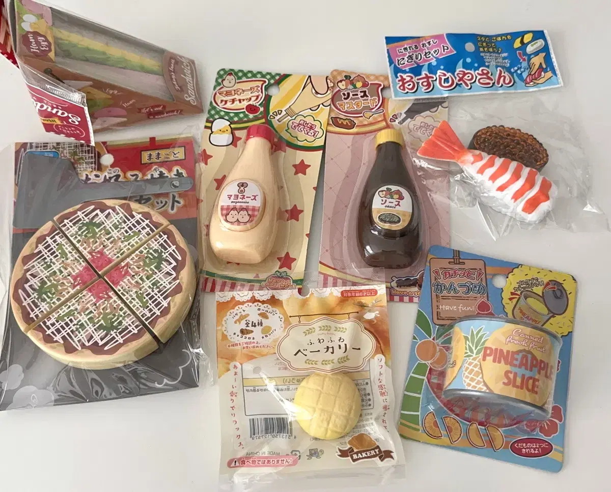 Japanese Food Toy Figures Model Japanese Dosie Pudding Ramen Meron Bread Pancake Toy