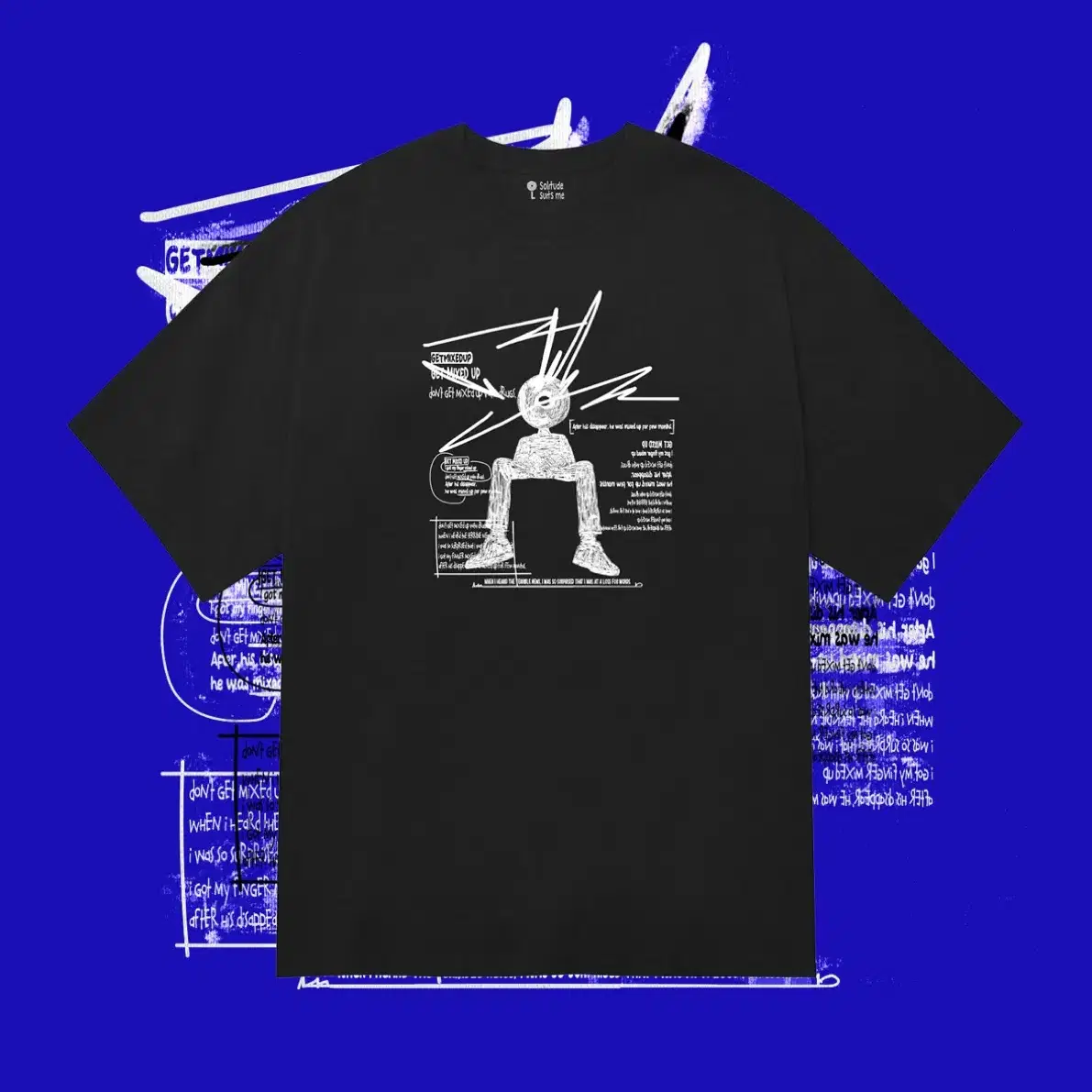 노코노코 :: mixed up t-shirts blk