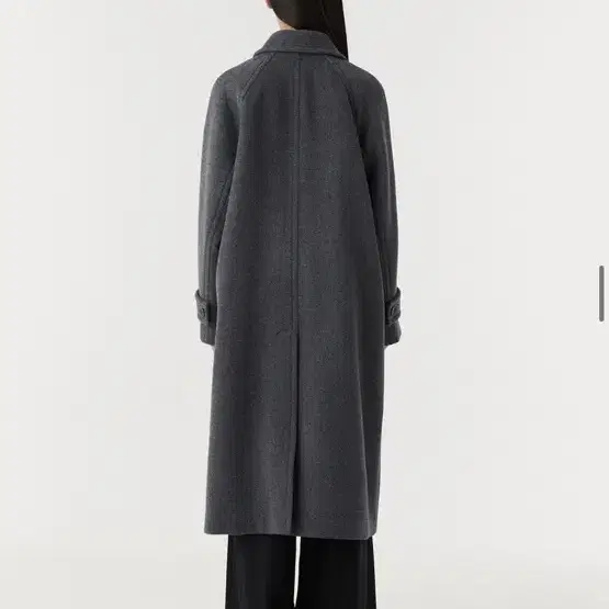 이아 eaah wool balmacaan coat 코트 차콜 s