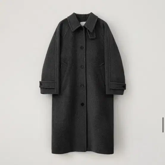 이아 eaah wool balmacaan coat 코트 차콜 s