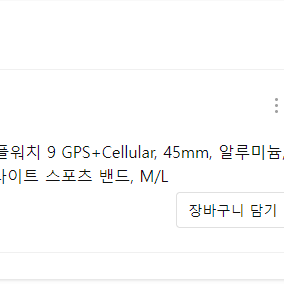 애플워치 9 GPS+Cellular 45mm, 알류미늄, 스트라이 M/L