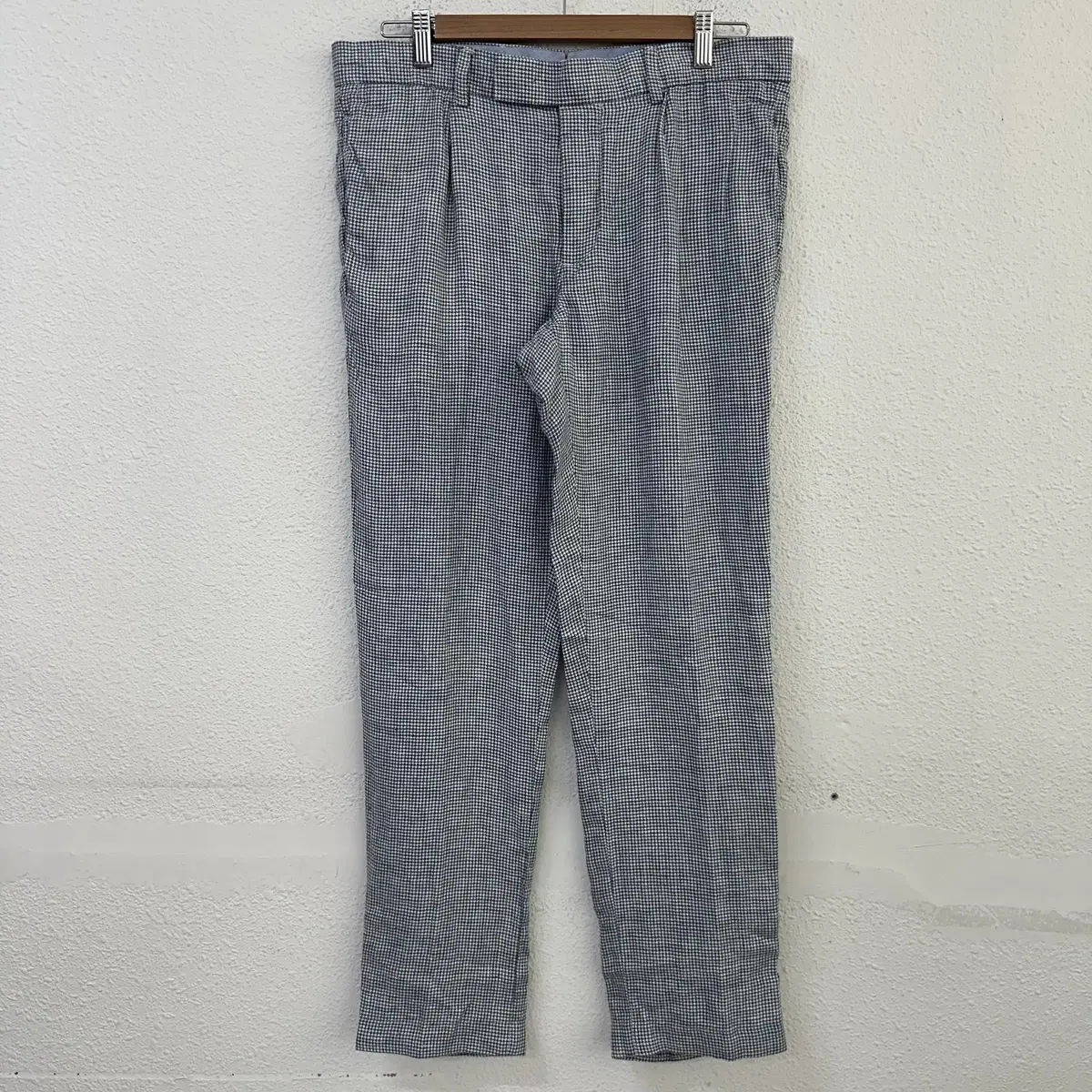 [32] New Polo Ralph Lauren slim-fit seersucker check linen pants 9934