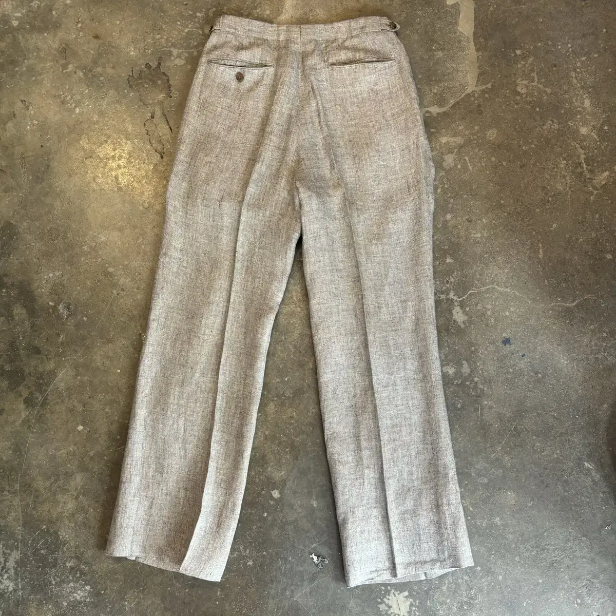 OLD POLO TWO CHIN LINEN PANTS