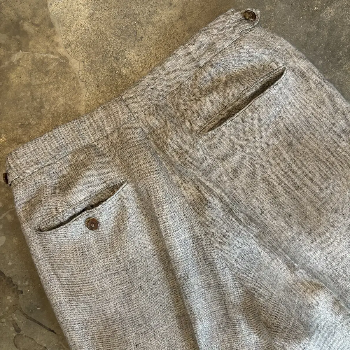 OLD POLO TWO CHIN LINEN PANTS