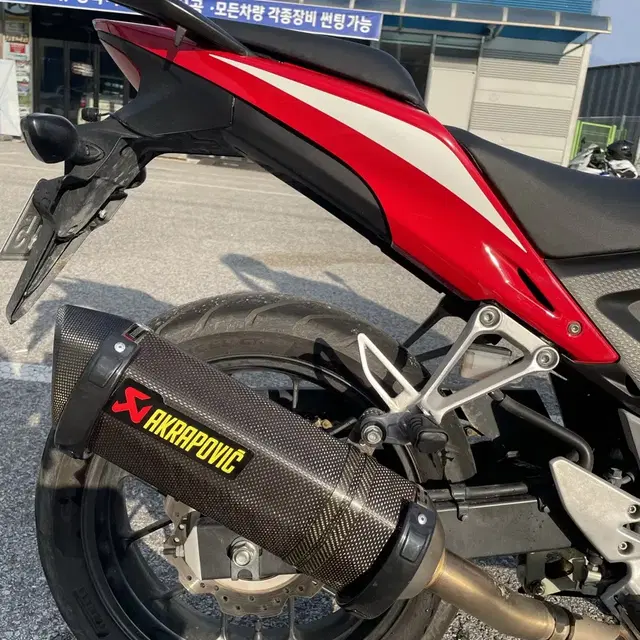 혼다 15년식 cbr500r 아크라 포빅(구변완)