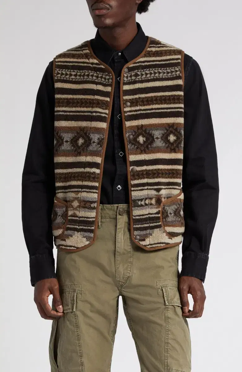 RRL Double L Pile Fleece Vest XL