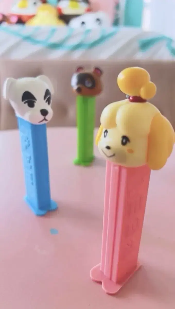 (미개봉) 동물의 숲 페즈 PEZ 캔디 고전 피규어