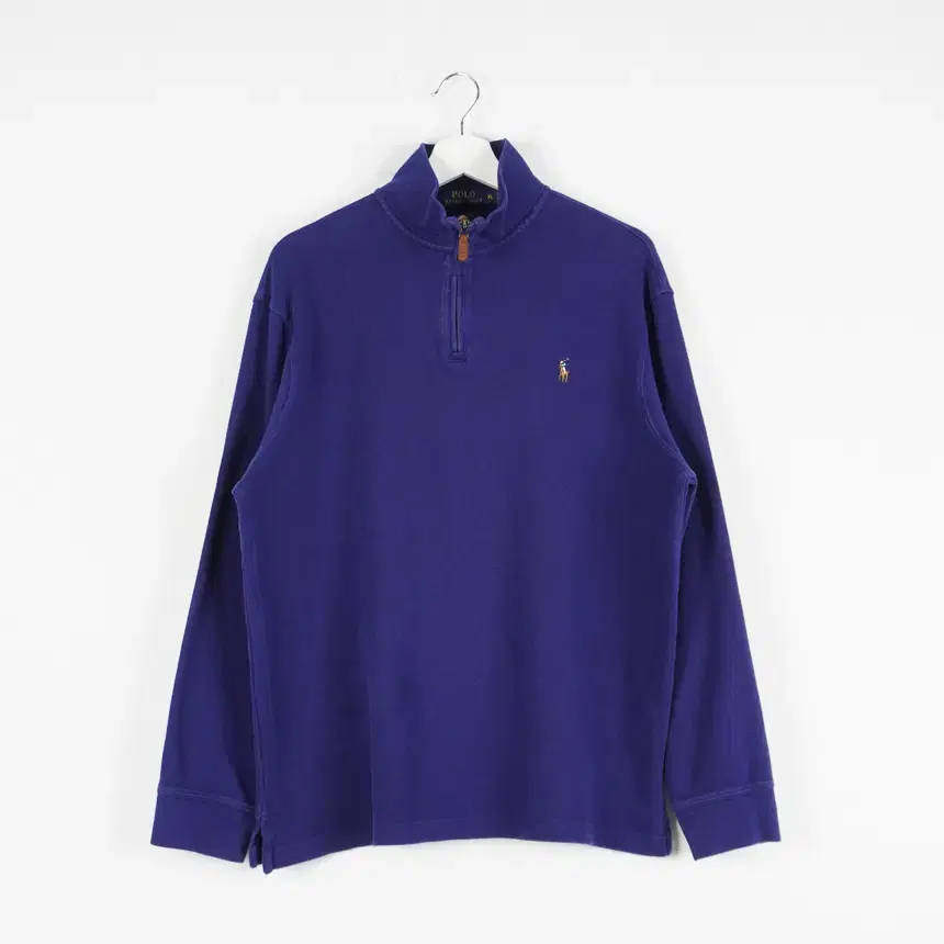 Polo basic logo bloo vahn zip-up knit VIZ0815