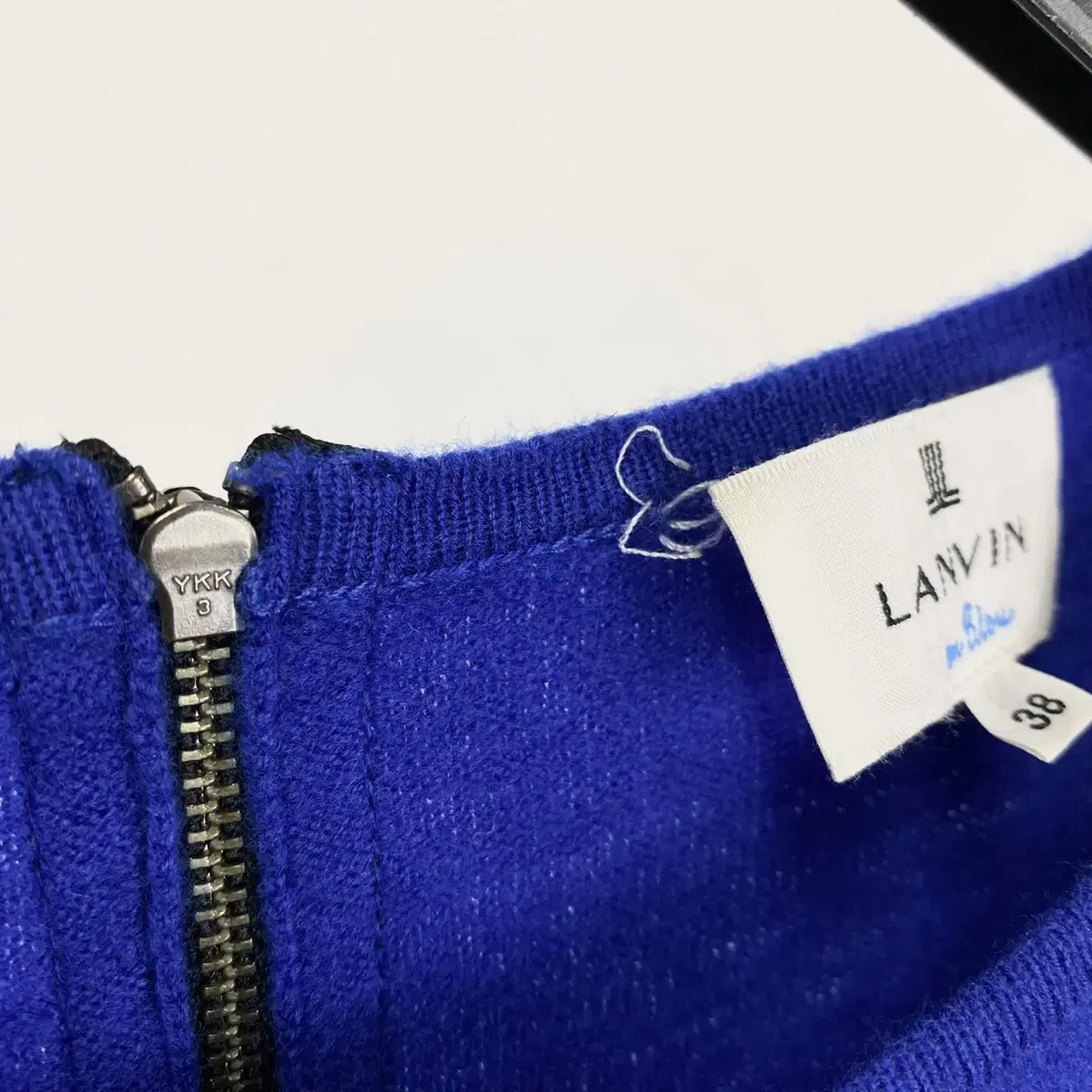 빈티지 LANVIN EN BLEU 프릴 울 니트