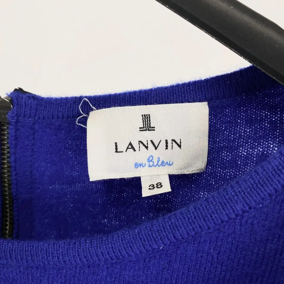 빈티지 LANVIN EN BLEU 프릴 울 니트