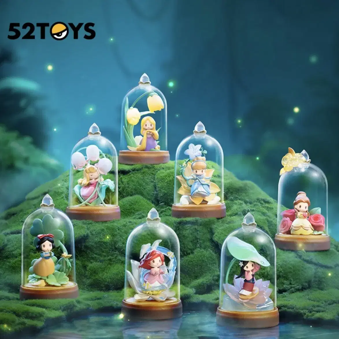 52TOYS 디즈니 프린세스 글레이즈드 랜덤 피규어 백설공주 무드등