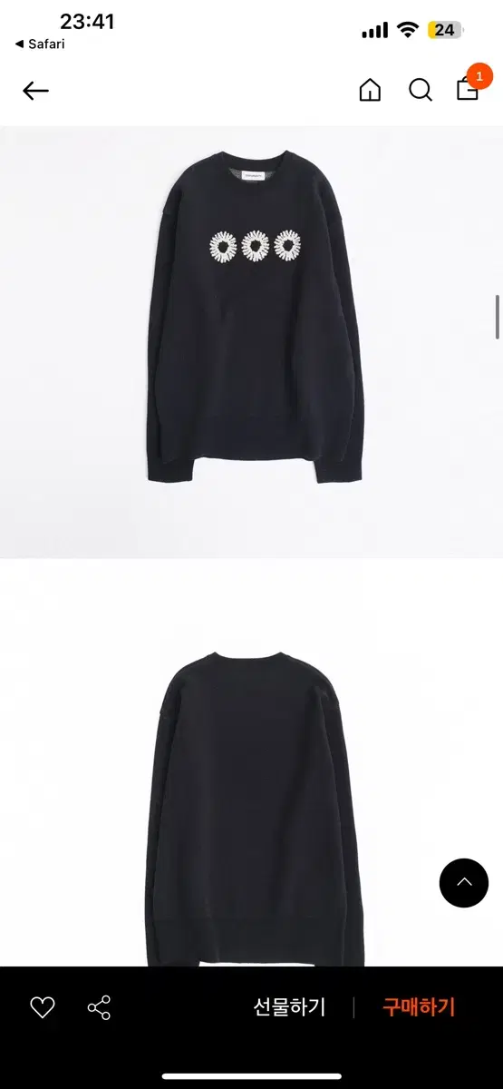 999Humanity Crewneck Knit Navy 2 sizes