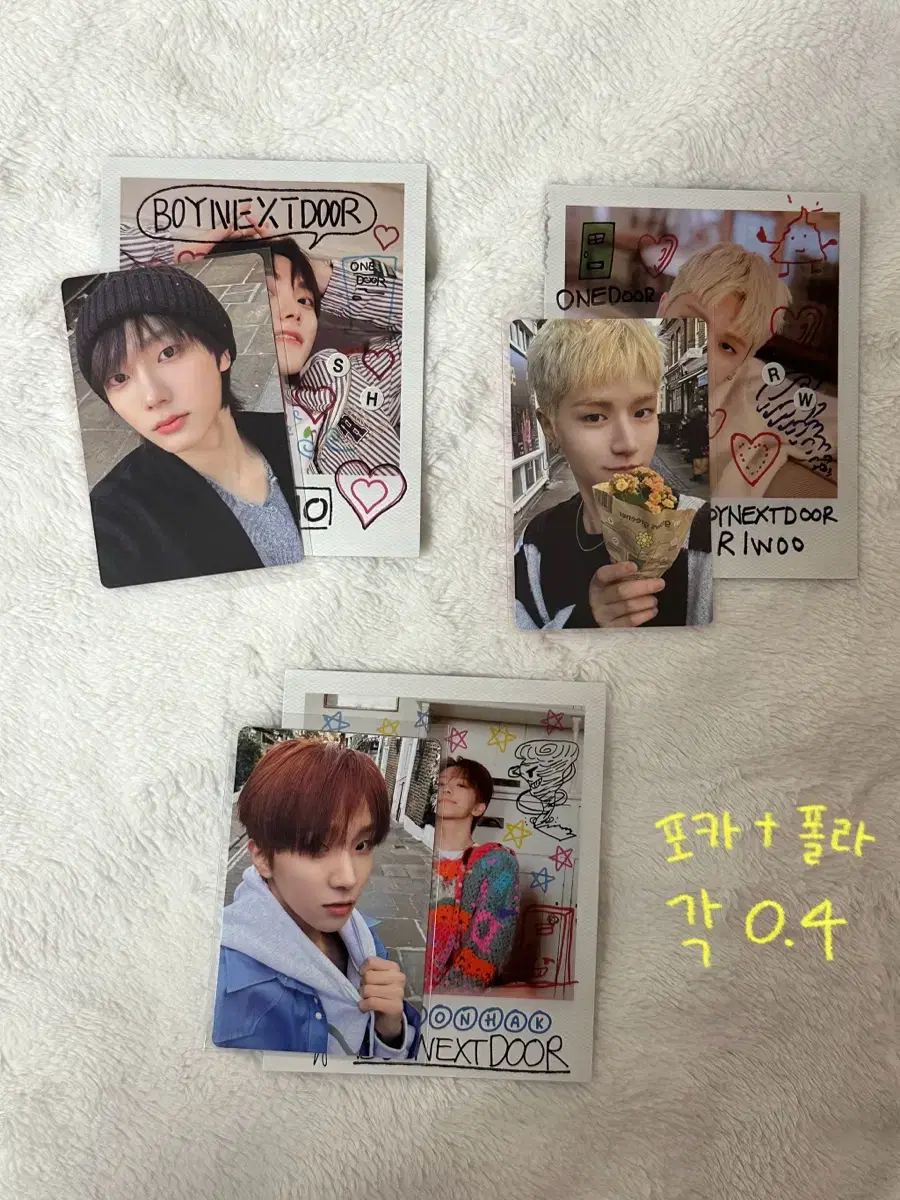 boynextdoor HOW sticker sticker photocard pola polaroid