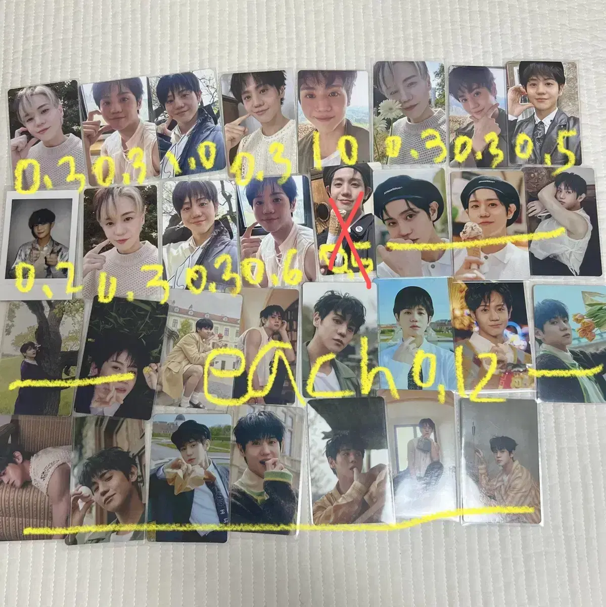 Highlights beast yang yoseob photocard photocard bittersweet pola selfie conpo