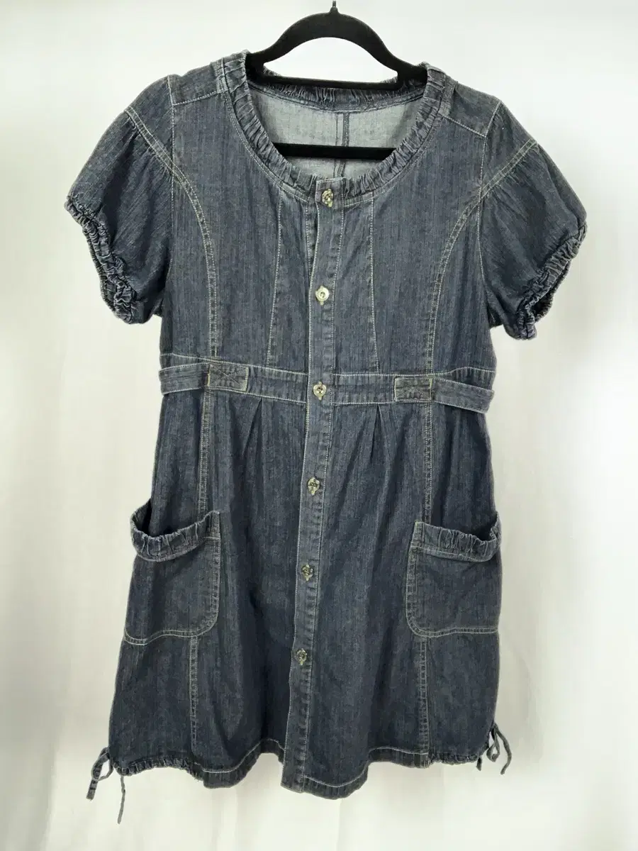 Kawaii Nerd Loose Fit Deep Denim Dress