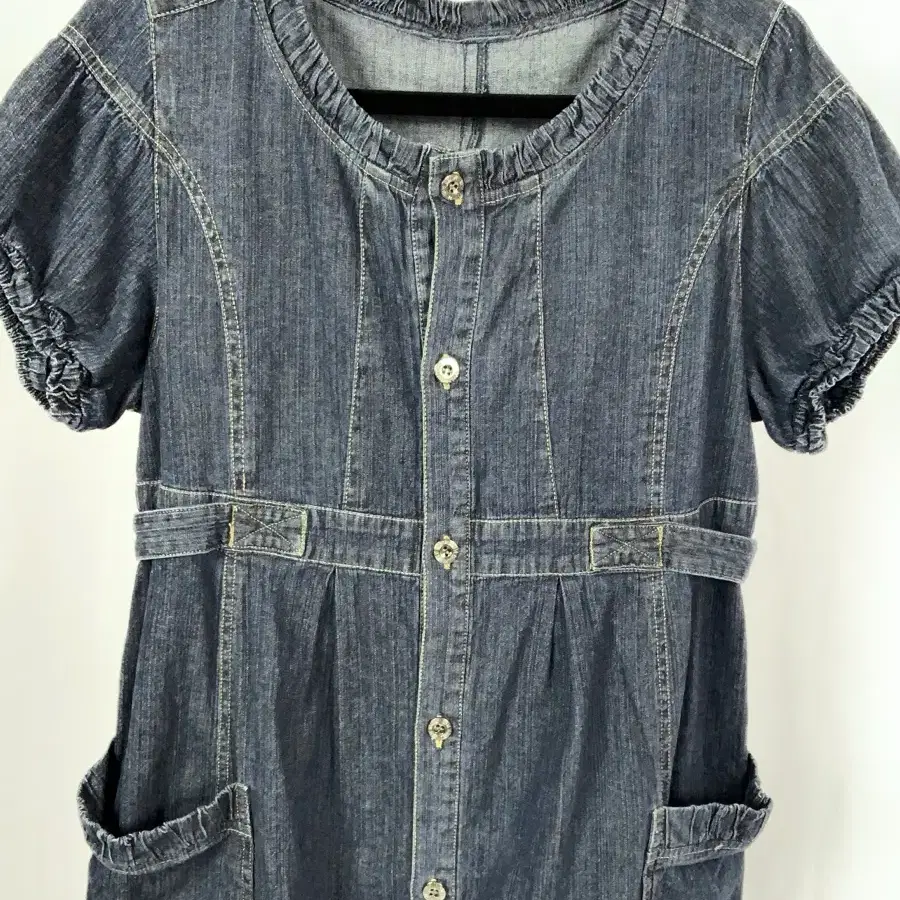 Kawaii Nerd Loose Fit Deep Denim Dress