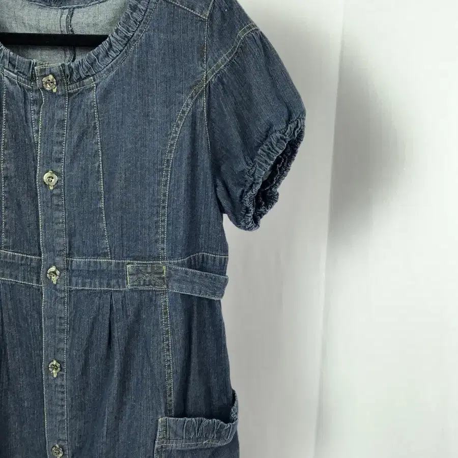 Kawaii Nerd Loose Fit Deep Denim Dress