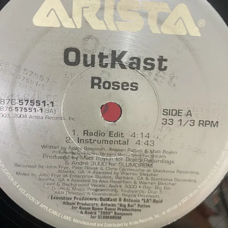 ROSES OUTKAST LP / AA4266