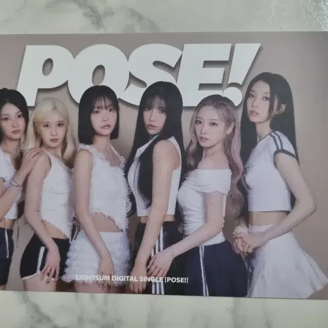 라잇썸 POSE 미니라이브 쇼케이스 단체엽서