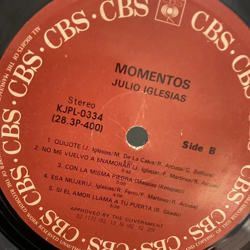 JULIO IGLESIAS LP / AA4277