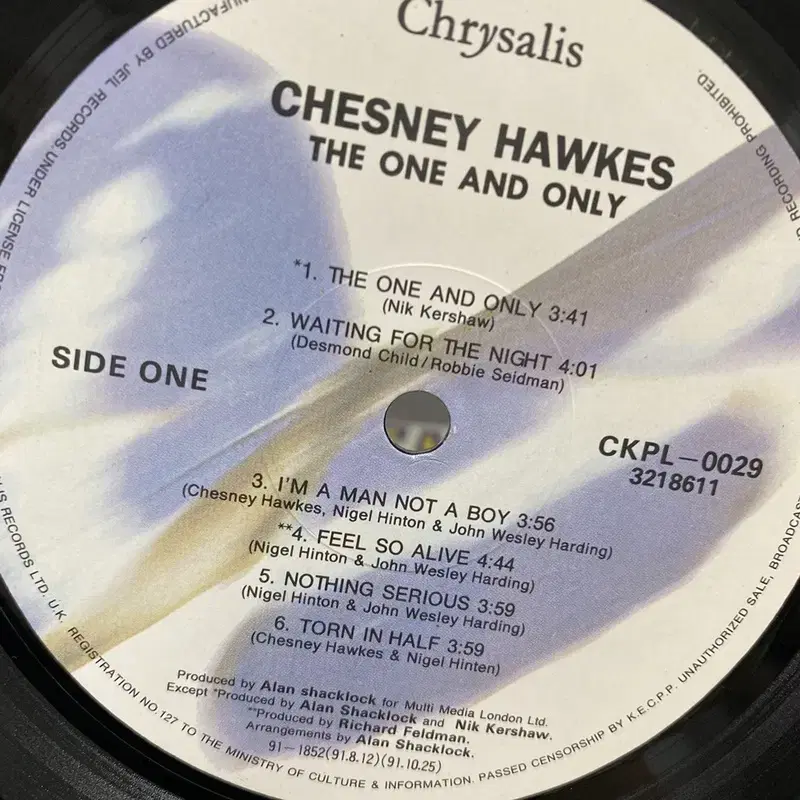 CHESNEY HAWKES LP / AA4317