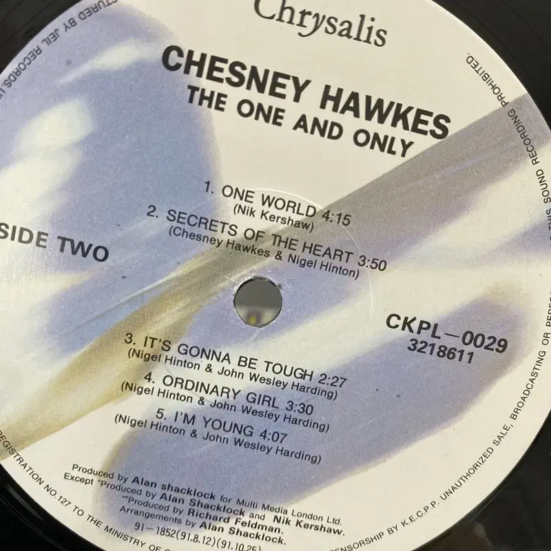 CHESNEY HAWKES LP / AA4317