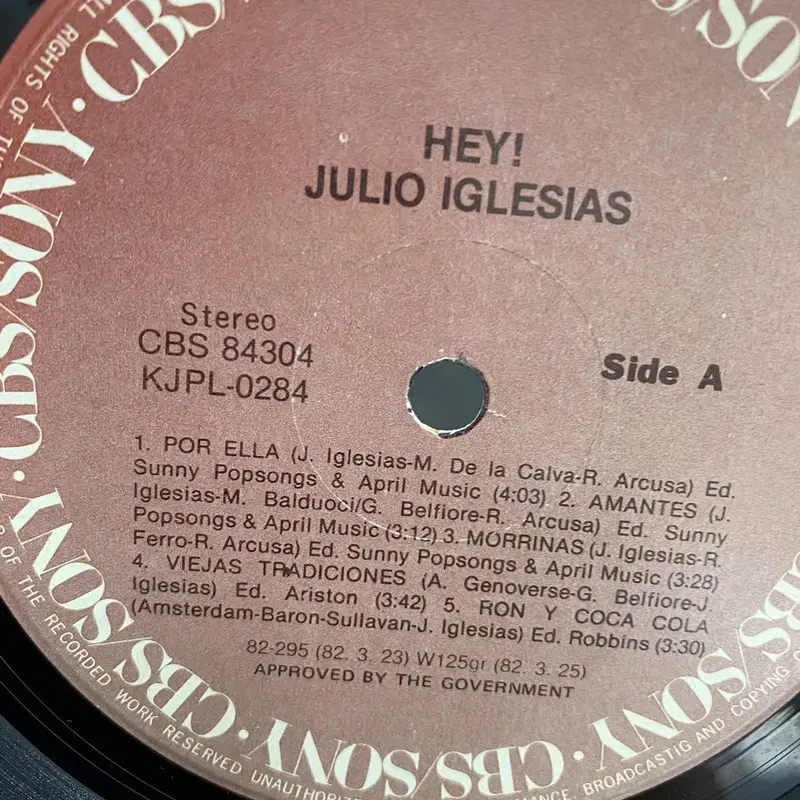 JULIO IGLESIAS LP / AA4345