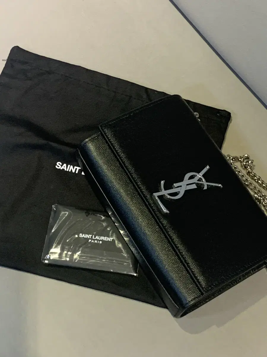 Saint Laurent Kate Bag Silver