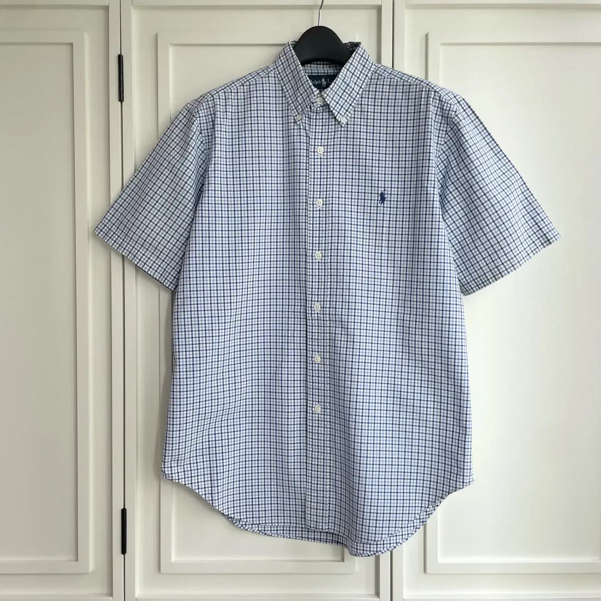 [XL]Polo bloo Sky Check Short Sleeve Shirt CK7856