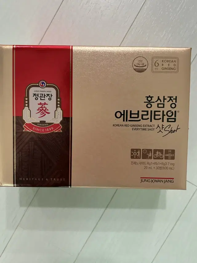 (새상품)홍삼정 에브리타임 샷 (20ml x 30병)