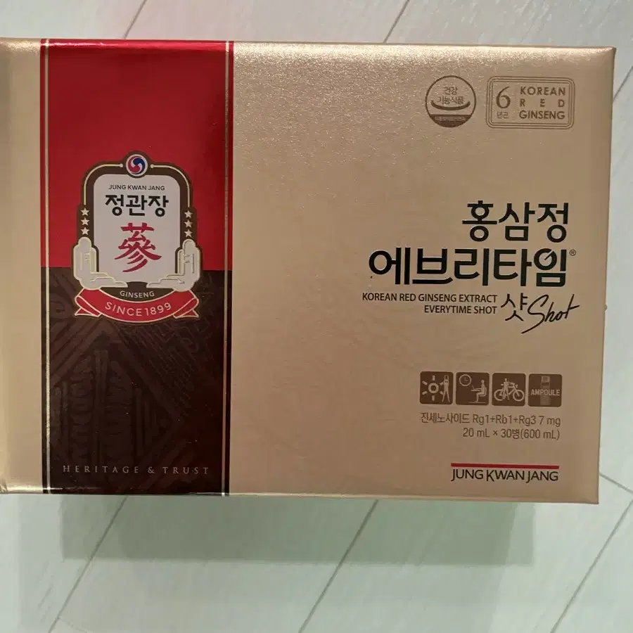 (새상품)정관장 홍삼정 에브리타임 샷 (20ml x 30병)