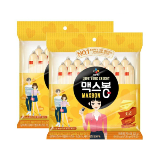 무료배송-맥스봉 치즈 525g 2개(35gx15개 x2 = 1.05kg)