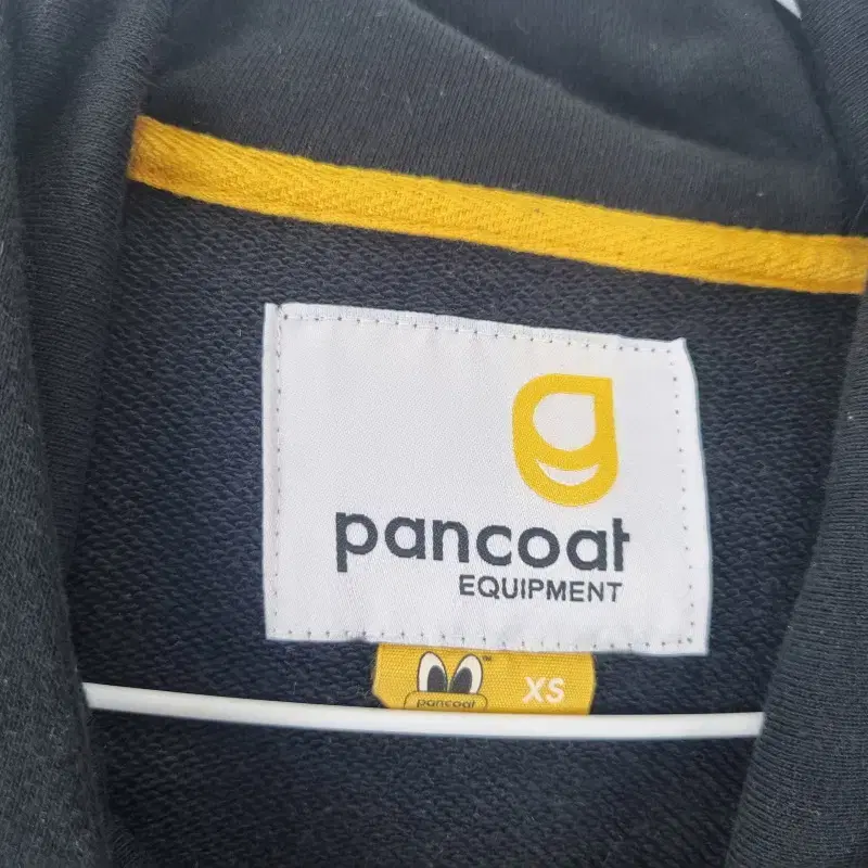 D8510 PANCOAT 남XS 블랙 후드 시보리 집업/더크