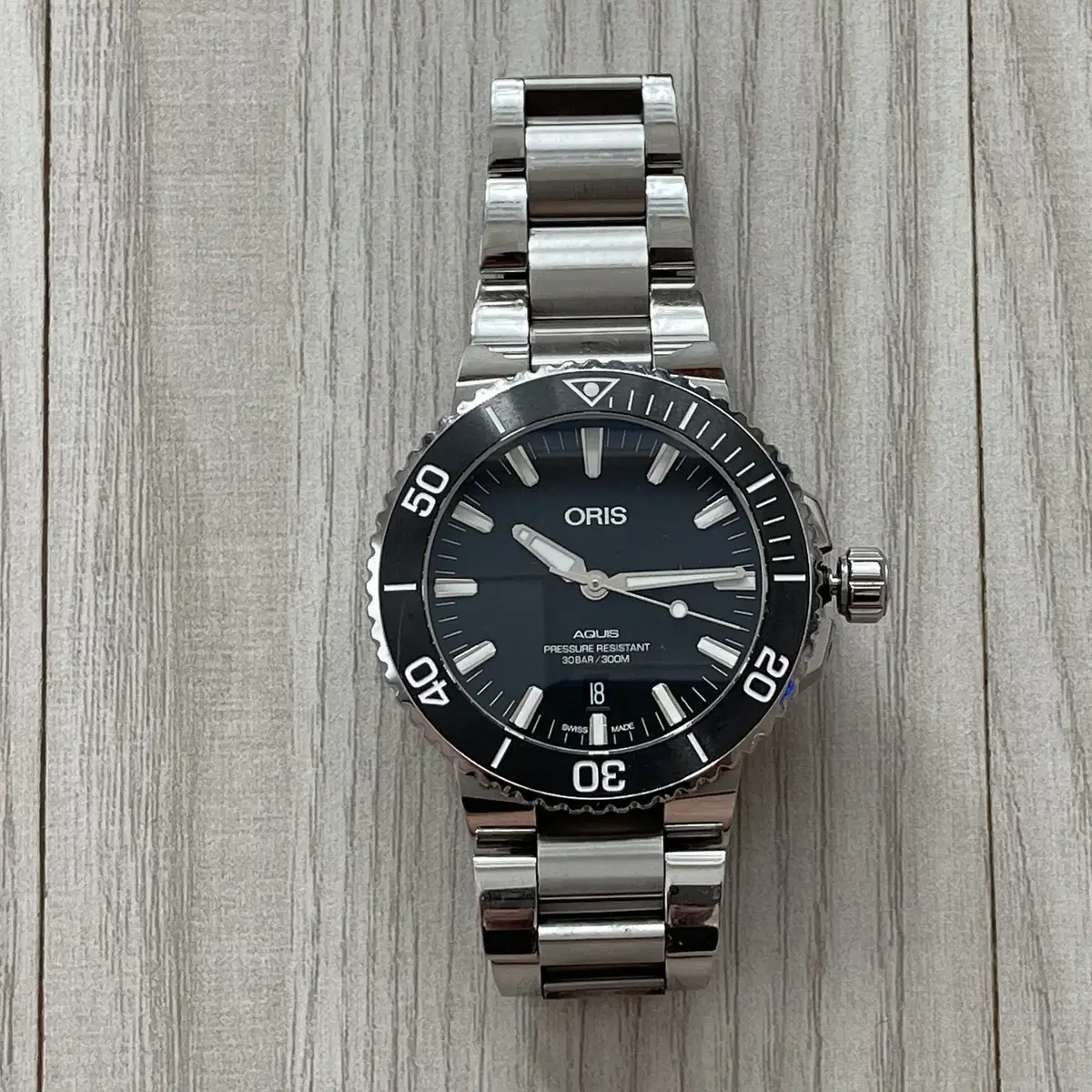 오리스 ORIS 애커스 블랙 43.5mm