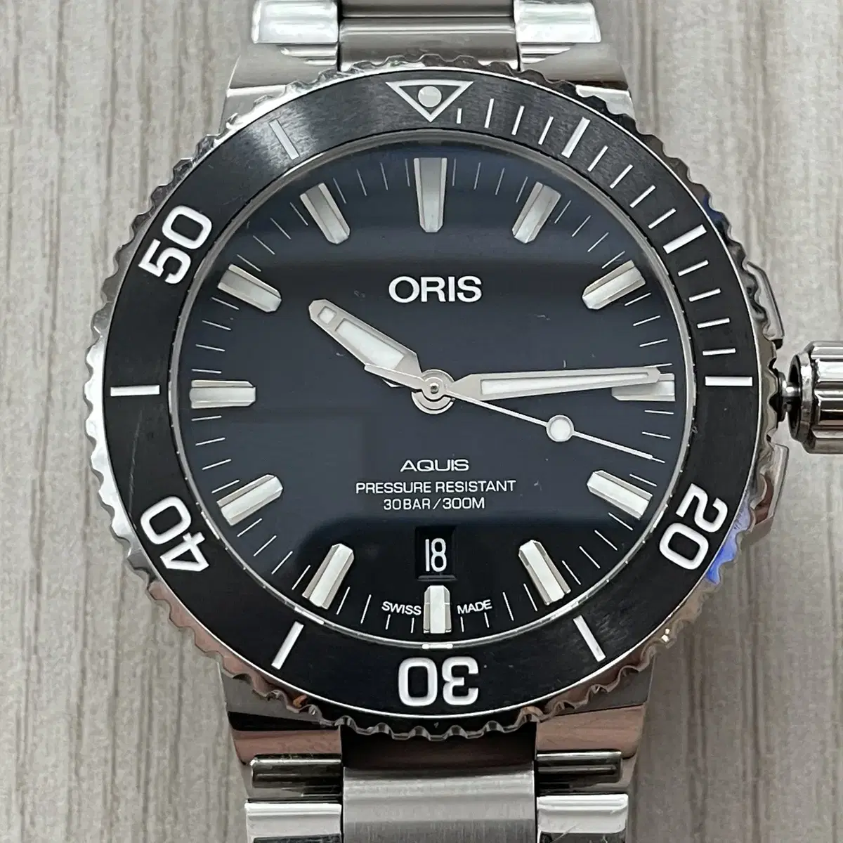 오리스 ORIS 애커스 블랙 43.5mm