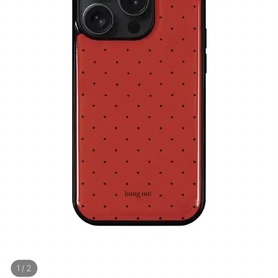 행아웃 red strawberry case 아이폰14 에폭시 범퍼 케이스