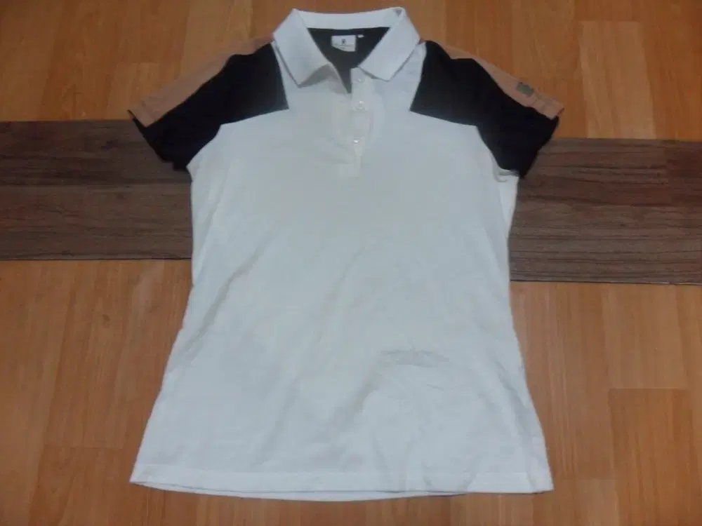 6,000 won Relief Wide-angle Women's Vahn Short-sleeved kara T-shirt Golf Wear 1-18-1