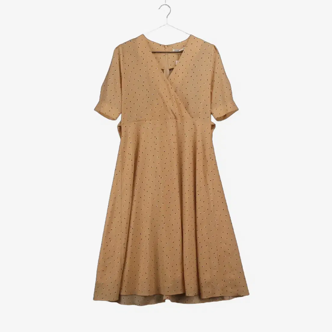 (NEW)[S]MISSO Beige Short Sleeve Chiffon ONEPIECE(SW2132)