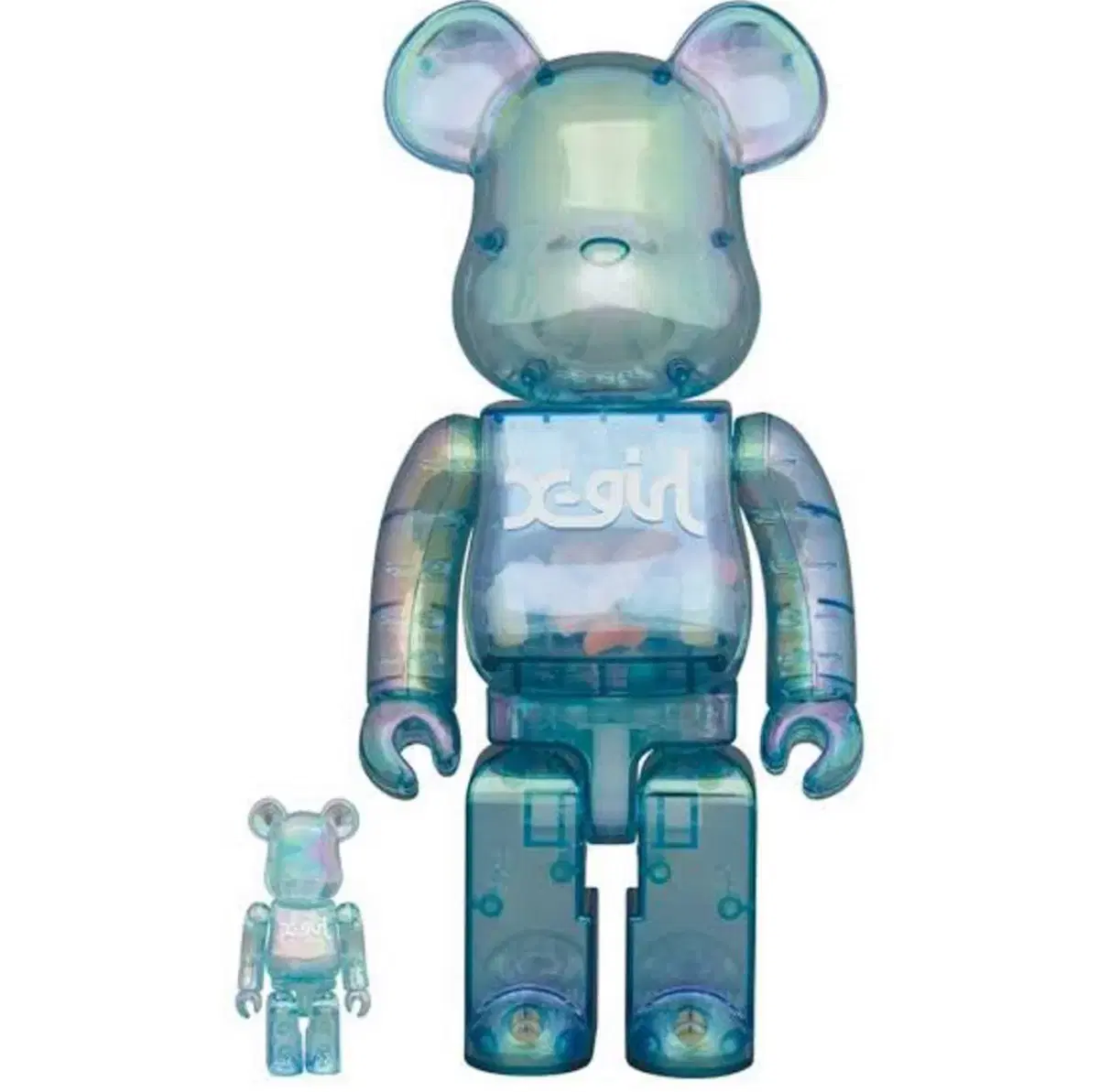 Bearbrick X-girl 2021 bloo Pearl version